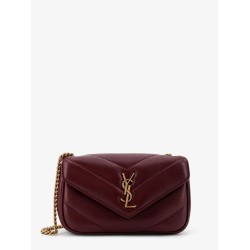 Loulou Mini leather shoulder bag with Chevron stitching