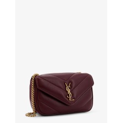 Loulou Mini leather shoulder bag with Chevron stitching