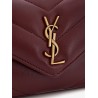 Loulou Mini leather shoulder bag with Chevron stitching