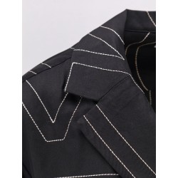 Silk shirt with monogram logo embroidery