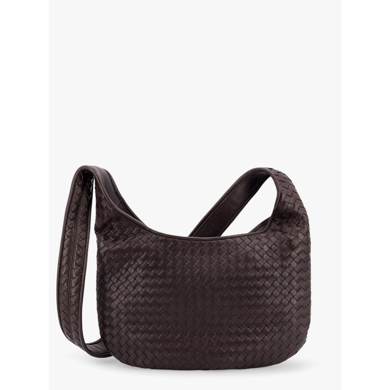 Veneto leather crosss-body bag with Intrecciato motif