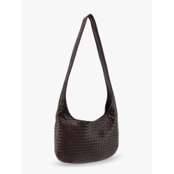 Veneto leather crosss-body bag with Intrecciato motif