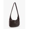 Veneto leather crosss-body bag with Intrecciato motif