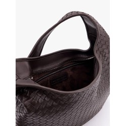 Veneto leather crosss-body bag with Intrecciato motif