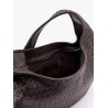 Veneto leather crosss-body bag with Intrecciato motif