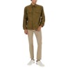 STRETCH LINEN AND VISCOSE SHIRT