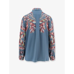 Paisley print silk shirt