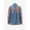 Paisley print silk shirt
