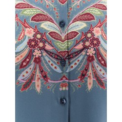 Paisley print silk shirt