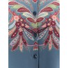 Paisley print silk shirt