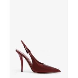 Jessica Slingback mirror leather pumps