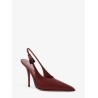 Jessica Slingback mirror leather pumps