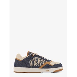 DH SN B27 Uptow denim and leather sneakers
