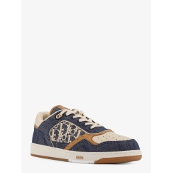 DH SN B27 Uptow denim and leather sneakers
