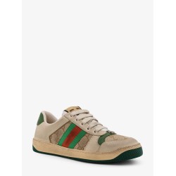 Screener low-top leather and Supreme GG fabric sneakers