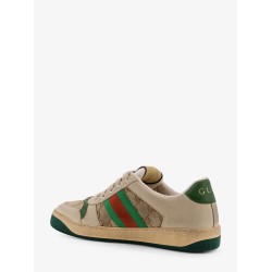 Screener low-top leather and Supreme GG fabric sneakers
