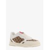 Re-Web low-top leather and suede sneakers with GG Supreme fabric inserts