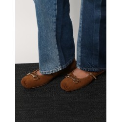 Suede ballerinas with GG motif