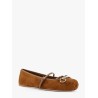 Suede ballerinas with GG motif
