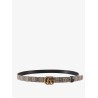 Reversible Supreme GG fabric and leather belt