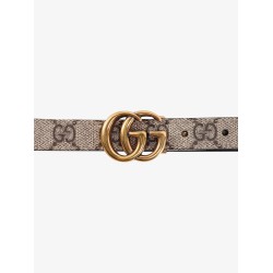 Reversible Supreme GG fabric and leather belt