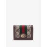 Supreme GG fabric and leather wallet