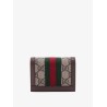 Supreme GG fabric and leather wallet