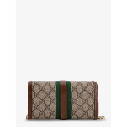 Jackie 1961 GG Supreme fabric and leather wallet with shoulder strap