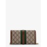 Jackie 1961 GG Supreme fabric and leather wallet with shoulder strap