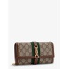 Jackie 1961 GG Supreme fabric and leather wallet with shoulder strap