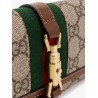 Jackie 1961 GG Supreme fabric and leather wallet with shoulder strap