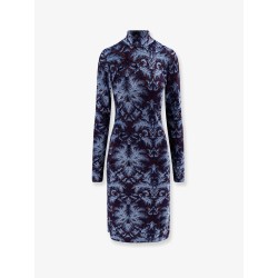 Jacquard velvet short dress