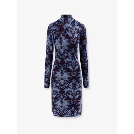 Jacquard velvet short dress