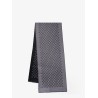 Reversible jacquard wool scarf