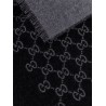 Reversible jacquard wool scarf