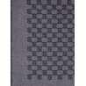 Reversible jacquard wool scarf