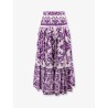 Long skirt with Maiolica print