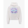 Hooded cotton blend sweatshirt