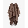 Reversible jumbo GG cashmere cape
