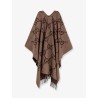 Reversible jumbo GG cashmere cape