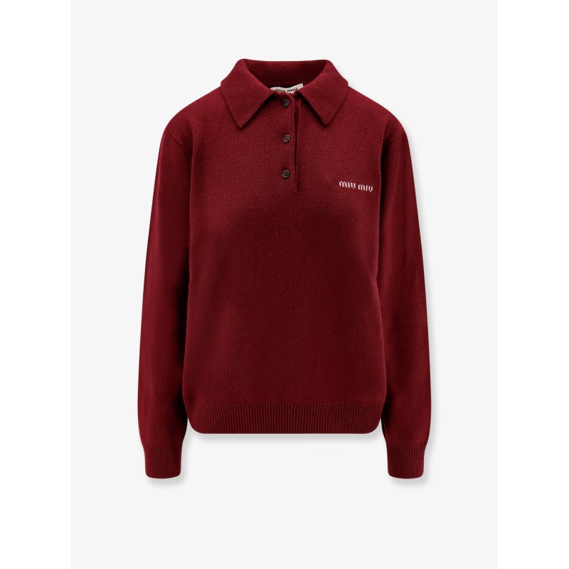 Cashmere polo sweater