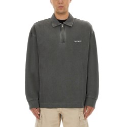 PIQUE SCRIPT SWEATSHIRT