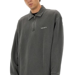 PIQUE SCRIPT SWEATSHIRT