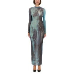 "WATER" MESH LONG DRESS