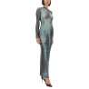 "WATER" MESH LONG DRESS