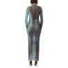 "WATER" MESH LONG DRESS