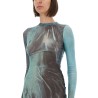 "WATER" MESH LONG DRESS