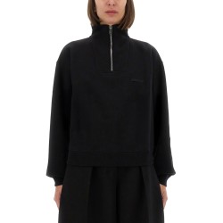 GROSGRAIN SWEATSHIRT WITH TURTLENECK