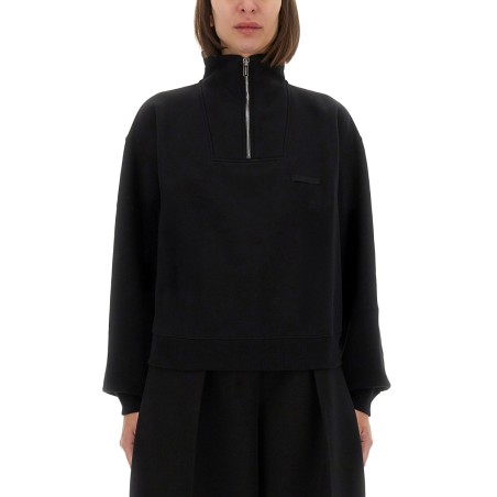 GROSGRAIN SWEATSHIRT WITH TURTLENECK
