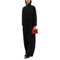 GROSGRAIN SWEATSHIRT WITH TURTLENECK